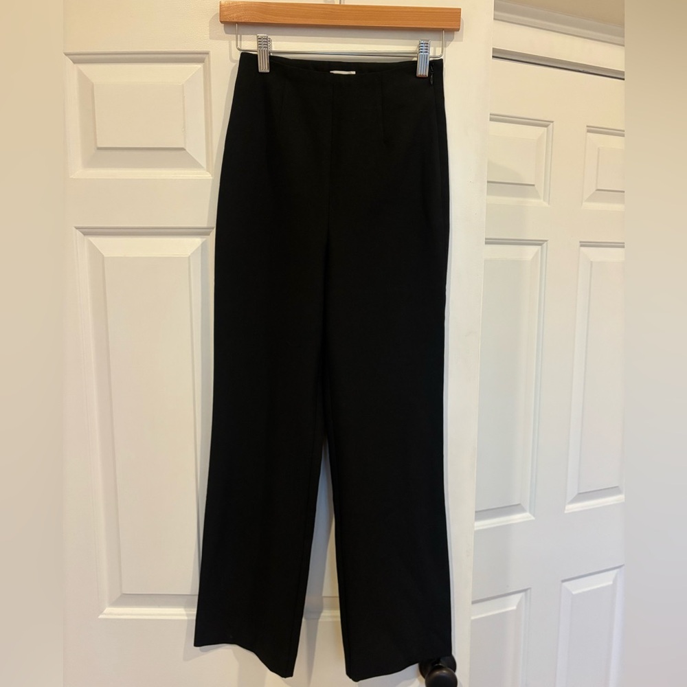 Aritzia Wilfred Side Zip Black Pants